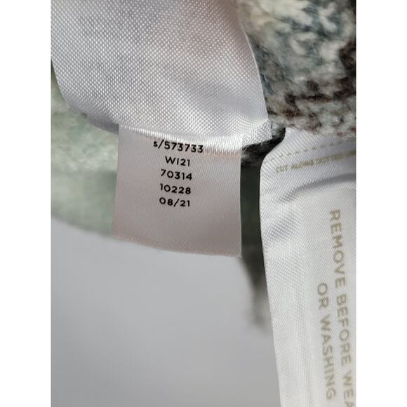 Loft Women's Patchwork Fair Isle Sweater Blue Teal Gray Brown Ivory Size XXL - Picture 9 of 9